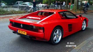 Ferrari Testarossa Extremely LOUD Revs and Acceleration  Droomrit voor het leven 2011 Full HD [upl. by Shannah]