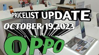 OPPO PRICELIST UPDATE A58A17A77sA78A985GReno85G8TReno105G10Pro5G [upl. by Alyl156]