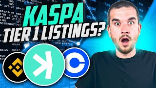 Kaspas Being Bought By Coinbase and Binance When Will They List Prediction [upl. by Redan]