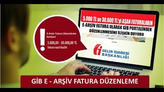 EArşiv Fatura Düzenleme Videosu 500030000 TL E Arşiv Portal [upl. by Ahtela]