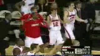 Taquan Dean vs ND 2006 UofL Bball [upl. by Mcnalley351]