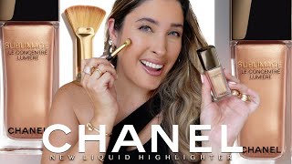 CHANEL SUBLIMAGE LE CONCENTRE LUMIERE  NEW CHANEL LIQUID HIGHLIGHTER ✨ [upl. by Attemaj328]