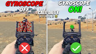 6 Setting Tips For GYROSCOPE Sensitivity In CODM Battleroyale  Zero Recoil Tips  Part 2 [upl. by Nwad]