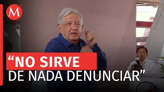 AMLO llama a su hermano Pío López Obrador a no hacer denuncias [upl. by Nyra317]