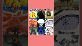 which power you choose for yourself  Comment  anime animeamv edit shortvideo [upl. by Ellives]