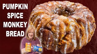 PUMPKIN SPICE MONKEY BREAD Recipe  How To Make Monkey Bread  Fall Dessert [upl. by Aihseyt]