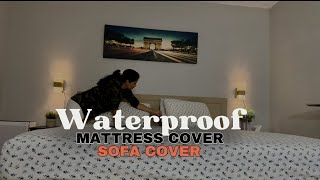 Unboxing Sufdari Waterproof Mattress Cover and Sofa Cover [upl. by Nosneh]