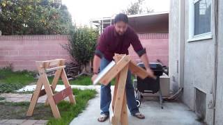 Folding Sawhorse and Table  As seen on YouTube [upl. by Letnuhs766]