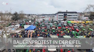 BAUERNPROTEST Sternfahrt und Kundgebung in Bitburg [upl. by Llenral]