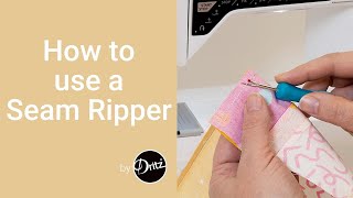 How to Use a Seam Ripper Instructions [upl. by Chee102]