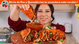 Birria de Res y Quesabirrias  Nueva Version Mejor que Nunca  la mejor que Puedes hacer en Casa [upl. by Yendys15]