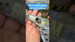 How to applicate decals on the Supermarine Spitfire MkVb scale model Diorama [upl. by Mackey]