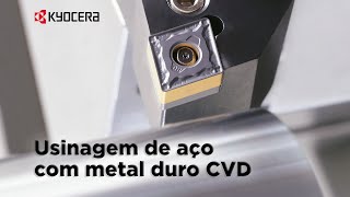 Usinagem de aço com metal duro CVD  CA115PCA125P [upl. by Mohun]