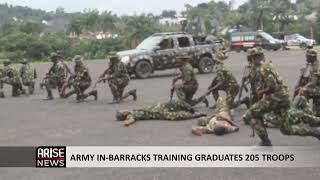 ARMY IN BARRACKS TRAINING GRADUATES 205 TROOPS [upl. by Barney]