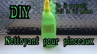 DIY1 Fais toi même ton nettoyant pour pinceaux [upl. by Bartel]