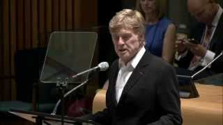 Robert Redford Actor and longtime conservationist at the Highlevel event on Climate Change [upl. by Kegan]