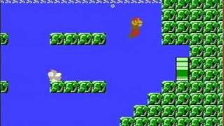 Super Mario Bros Negative World  Secret Underwater Level 1 NES [upl. by Inga]