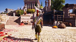 Walking in Ancient Greek island of DELOS  Assassins Creed Odyssey [upl. by Grane412]