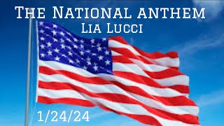 Whitney Houston National Anthem sung by Lia Lucci ￼ [upl. by Jael673]