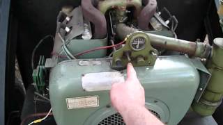 Trac Vac Giant Leaf Vac Vacuum with wisconsin vh4d engine runs well [upl. by Yelrebmyk]