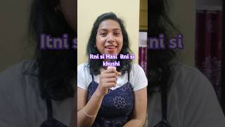 Itni si hasi itni si Khushi  Barfi  by jayashree sahoo shortsong [upl. by Nannaihr244]