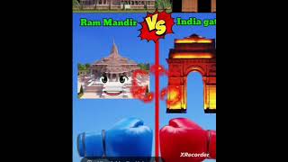 Ram Mandir vs India Gate  Who win the challenge ❓ shorts [upl. by Komarek]