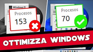 IL METODO SEGRETO PER RIDURRE I PROCESSI DI WINDOWS e MASSIMIZZARNE LE PRESTAZIONI🔥📈 [upl. by Ranita525]