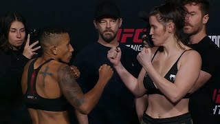 Josiane Nunes vs Chelsea Chandler  FaceOff  UFC Fight Night Tuivasa vs Tybura  rWMMA [upl. by Annirtak98]