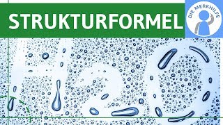 Aufstellen von Strukturformeln einfach erklärt  Ablauf Schritte amp Beispiel Wasser H2O  Chemie [upl. by Eimrots]