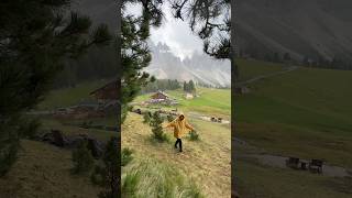 Dolomites Italy 🇮🇹 italy alps mountainlover rain short [upl. by Marchall]