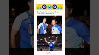 Paris Olympic 2024 Neeraj Chopra emotional moment nirajchopara olympics javelinthrow [upl. by Kristel]