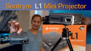 Sentrym L1 Mini Projector Review  Its Tiny but Packed with MASSIVE Features [upl. by Malone]