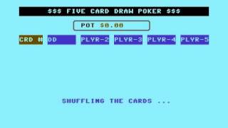 C64 Game  5 Card Draw Poker [upl. by Dodds906]