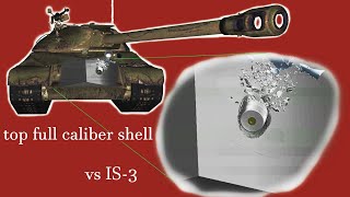 M103 vs IS3 pike nose  M358 AP  Armor Penetration Simulation [upl. by Hilton]