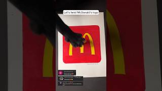 McDonalds LOGO CHANGED🤫 shorts art creative [upl. by Onoitna357]