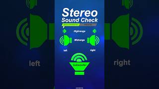 STEREO SOUND TEST 🔊 AllinOne Speaker Check speaker soundtest stereo audio [upl. by Sallee]