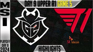 G2 vs T1 Highlights Game 5  MSI 2024 Round 1 Knockouts Day 9  G2 Esports vs T1 G5 [upl. by Annaillil371]