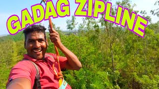 MOST THRILL GADAG ZIPLINE adventure vlog Karnataka tourism karantaka gadagdistrict adventure [upl. by Muns]