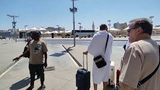 Waiting amp Departure of Makkah Bus 7A at Al Harmain HighSpeed Train Makkah Station  29 February 2024 [upl. by Lebama]