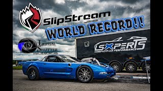 Turbo Corvette Sets World Record at Slipstream 12 Mile 229MPH [upl. by Luce111]