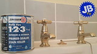 Paint Tiles with ZINSSER Bulls Eye 123 [upl. by Puglia123]