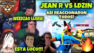 asi REACCIONARON TODOS estos YOUTUBERS al PVP de JEAN R vs LDZIN 😱 FOCUSWEEDZAOKENG LEENEUTRO🔥 [upl. by Greenleaf]