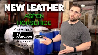 NEW Leather Horween Aspen Horsehide [upl. by Rani]