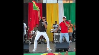 Guyana Baboo amp Adrian Dutchin skru di light bulb  di 24th Guyana Folk Festival Family Fun Day in NY [upl. by Morette730]