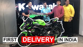 TAKING DELIVERY OF FIRST KAWASAKI NINJA 650 2021  ONLY ONE IN INDIA AS EP04 [upl. by Otrevogir59]