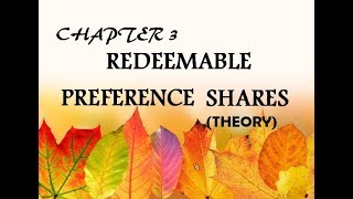 Redeemable Preference Shares Theory [upl. by Annaya]