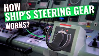 How Ship Steering Works Hydraulic Steering System [upl. by Carrillo26]