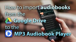 How to import audiobook from the Google Drive to the MP3 Audiobook Player [upl. by Treblah]