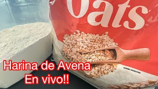 Preparando Harina de Avena envivo avena misazoncasero [upl. by Wivina]