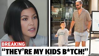 IN EMOTIIONS Kourtney Kardashian LOSES CUSTODY to Scott Disicks KIDS [upl. by Aicemak]